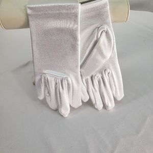 3 PAIRS US ANGEL WHITE SATIN GLOVES STYLE G5 SMALL